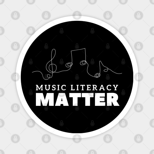 Music Literacy Matters Magnet by HobbyAndArt